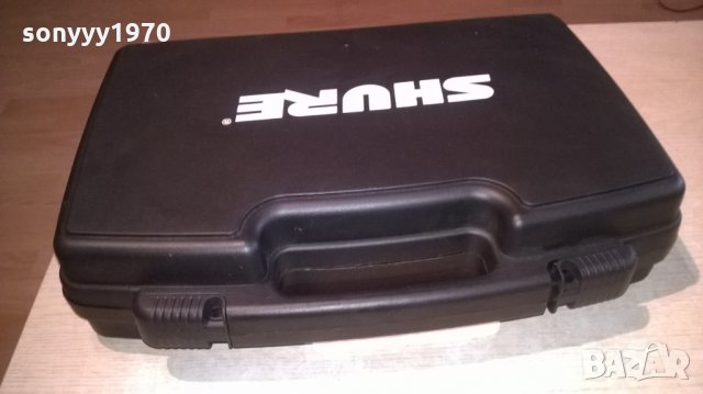 shure-куфар за безжичен микрофон и приемник, снимка 3 - Микрофони - 25104596