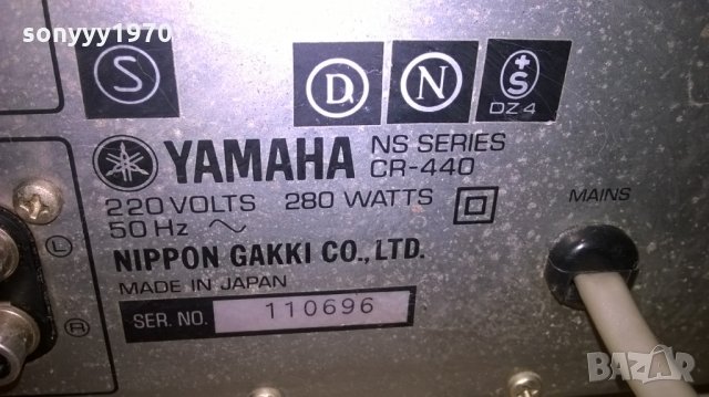 yamaha cr-440 stereo receiver-made in japan-280watts-swiss, снимка 16 - Ресийвъри, усилватели, смесителни пултове - 24397045