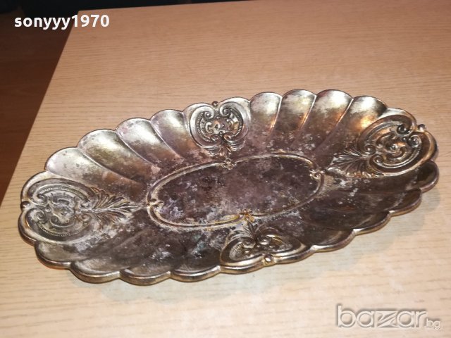 ретро колекция-поднос/чиния-внос швеицария-36х19х5см, снимка 6 - Колекции - 21118434