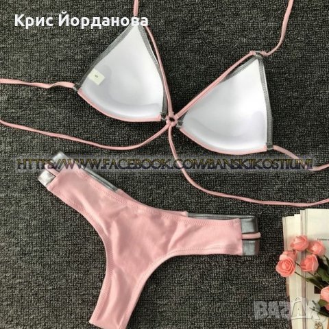 Нов модел розов бански с подплънки, снимка 8 - Бански костюми - 23116729