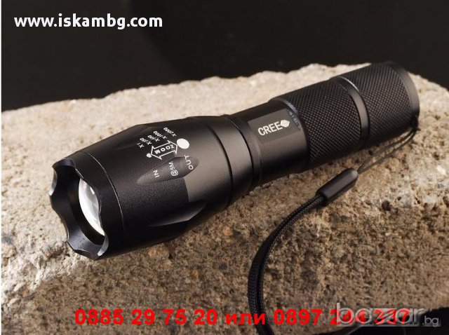 CREE LED Фенер със ZOOM XM-L T6 1000 Lumens - код X6-902, снимка 13 - Екипировка - 12392290
