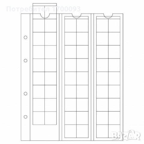 Резервни листи за албуми OPTIMA за монети - всички размери , снимка 2 - Нумизматика и бонистика - 24178458