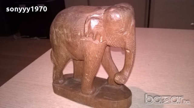 слон-16х16х7см-внос швеицария, снимка 7 - Антикварни и старинни предмети - 18456931