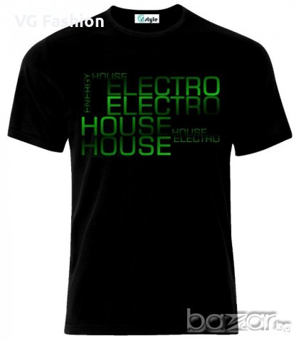 Мъжка тениска Techno House Trance Dance Electro Music, снимка 1 - Тениски - 21066934