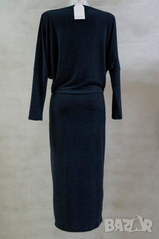 Дълга тъмносиня рокля марка Mosali - М, снимка 4 - Рокли - 23338744