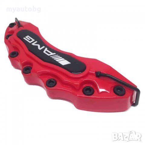 Капаци за спирачни апарати MERCEDES AMG червени  комплект, снимка 5 - Аксесоари и консумативи - 25543441