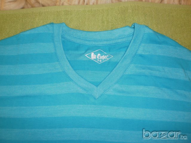 Оригинална детска тениска с къс ръкав LEE COOPER размер 7-8,намалена /години/, нова , снимка 4 - Детски тениски и потници - 7327293