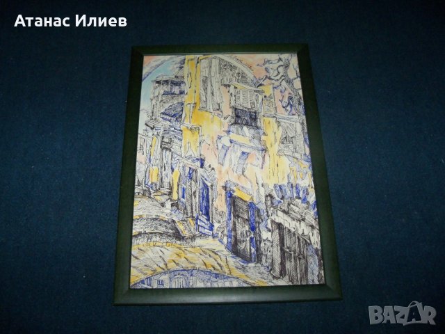 "Улица Фантазия" картина на худ. Десислава Илиева, снимка 2 - Картини - 22847264