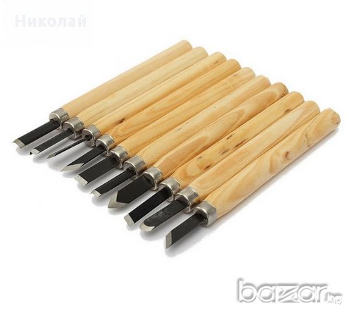 Инструменти за дърворезба , дървообработка , 10 бр комплект , снимка 6 - Куфари с инструменти - 16704251