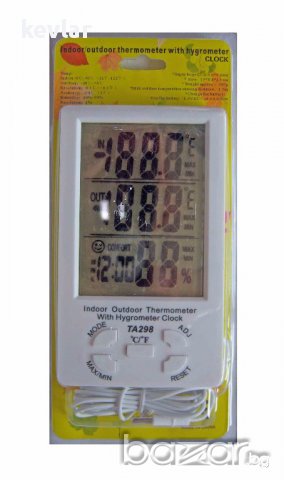 Термометър-влагомер външ/вътр. температура ТА-298, снимка 7 - Други стоки за дома - 17628869
