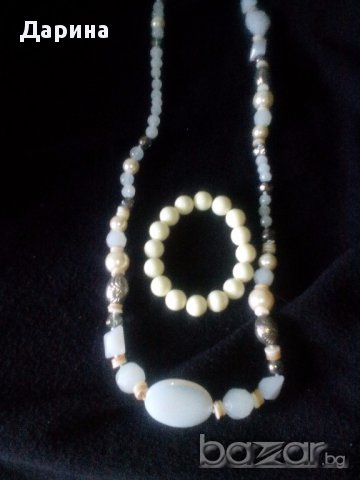 Дамски комплект колие и гривна, снимка 2 - Бижутерийни комплекти - 17746323