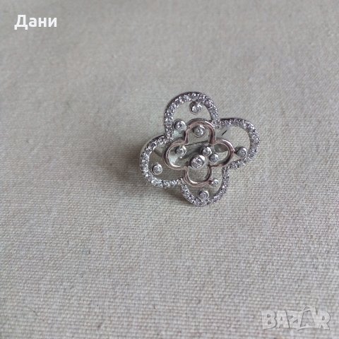  Сребро нов масивен пръстен с родий, снимка 3 - Пръстени - 25372031