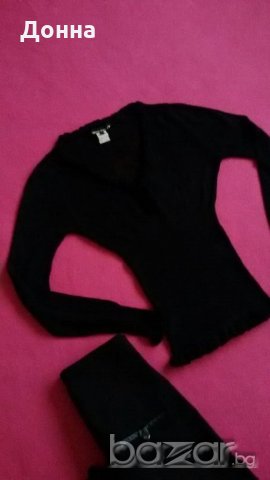 Блуза черна Miss Sixty, снимка 1 - Блузи с дълъг ръкав и пуловери - 20836882