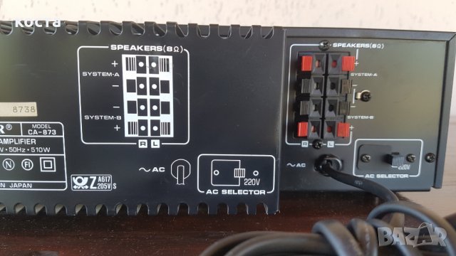 Fisher CA-873, снимка 7 - Ресийвъри, усилватели, смесителни пултове - 25479776