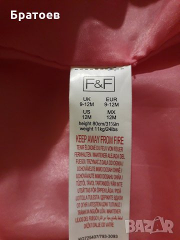 Космонавт 9-12 месеца, снимка 3 - Бебешки якета и елеци - 23099972