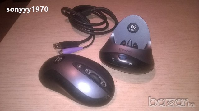 logitech bluetooth безжична мишка-внос швеицария, снимка 1 - Клавиатури и мишки - 19144411
