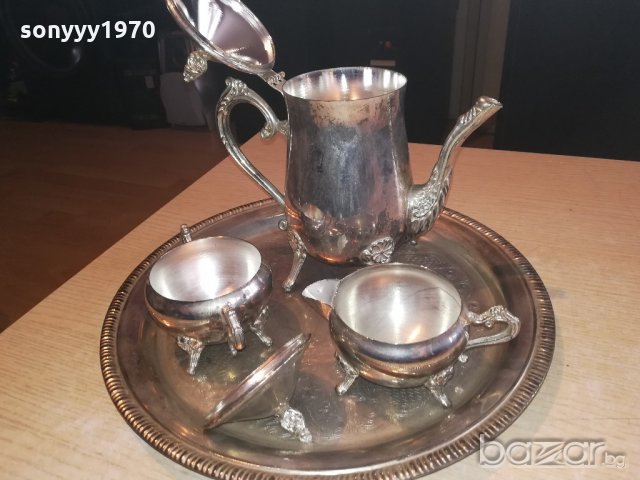 ретро комплект за сервиране на чаи/кафе-внос швеицария, снимка 6 - Колекции - 20962796