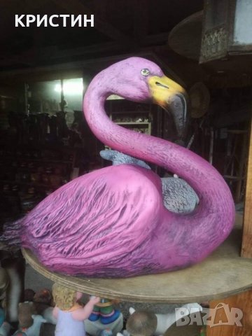 КРАСИВО КЕРАМИЧНО ФЛАМИНГО, снимка 4 - Декорация за дома - 22218037