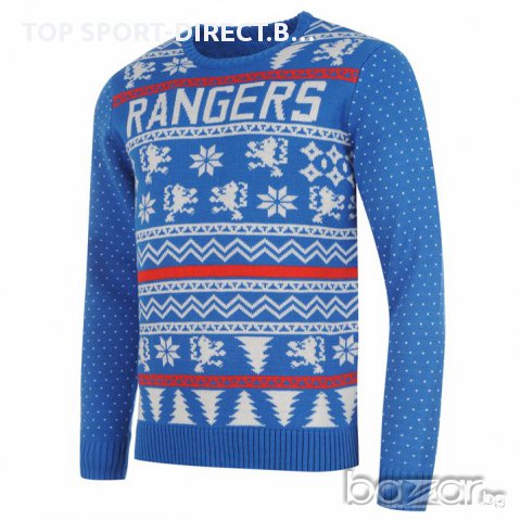 Мъжки пуловер -RANGERS  100% акрил  внос Англия., снимка 2 - Пуловери - 16766930