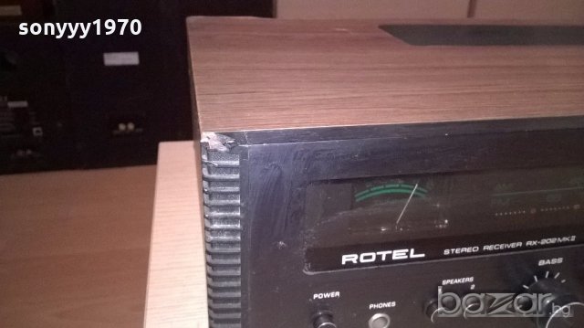rotel-receiver-ретро красавец-внос англия, снимка 6 - Ресийвъри, усилватели, смесителни пултове - 19121625