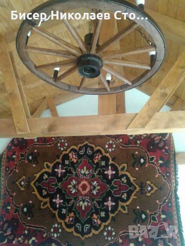 Полилеи от автентични реставрирани колела от каруци!, снимка 7 - Полилеи - 7519727