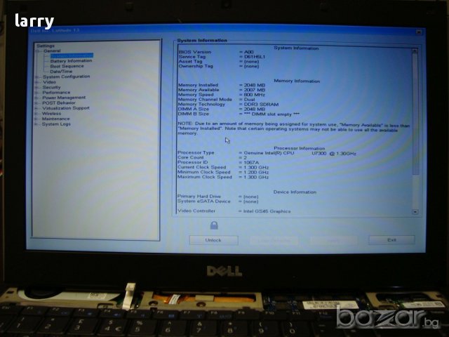 Dell Latitude 13 лаптоп на части, снимка 1 - Части за лаптопи - 14011629
