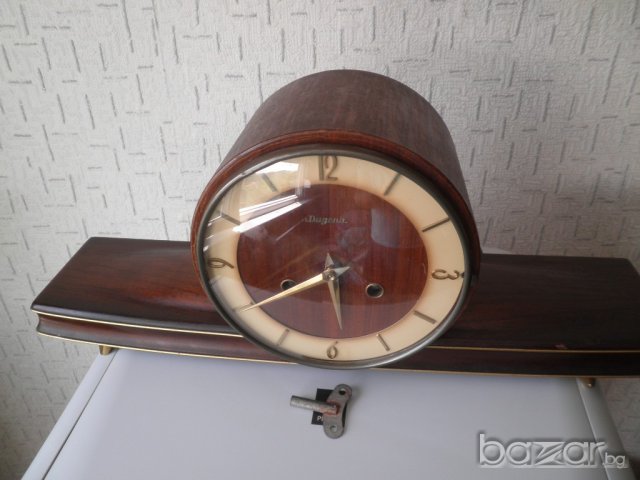 Стар механичен каминен часовник DUGENA, снимка 2 - Антикварни и старинни предмети - 18778271
