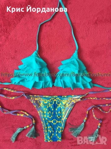 Бански костюм с харбали. Различни цветове, снимка 2 - Бански костюми - 22388021
