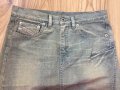 Дамска дънкова пола DIESEL оригинал, size 26/S, с голяма цепка отстрани, като нова, снимка 5