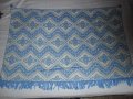  Старинен ковьор , каре и покривка плетена на една кука, снимка 7