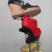 Оригинални черни кожени сандали на платформа Replay, снимка 13 - Сандали - 21214751