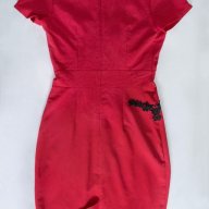 Червена рокля с къси ръкави марка KarteS, снимка 6 - Рокли - 18336322