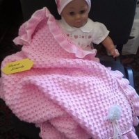 Бебешка пелена Розово облаче за новородени бебета, снимка 2 - Други - 19007614