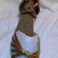 Нови Налични обувки за спортни танци,салса,кизомба,танго телесен сатен с възел, снимка 2 - Други - 17470658