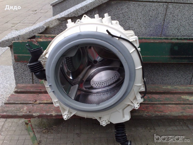 Продавам перфектен казан с барабан и врата (люк) с платката за пералня Аристон AQXF 109 АQALTIS 6 кг, снимка 1