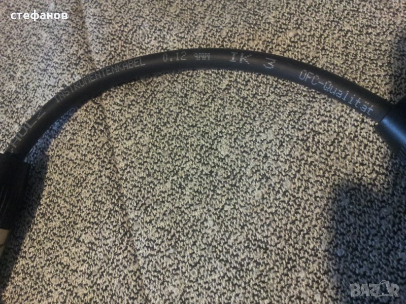 Професионални музикални къс кабела с два жака shuls и yongsheng, снимка 1