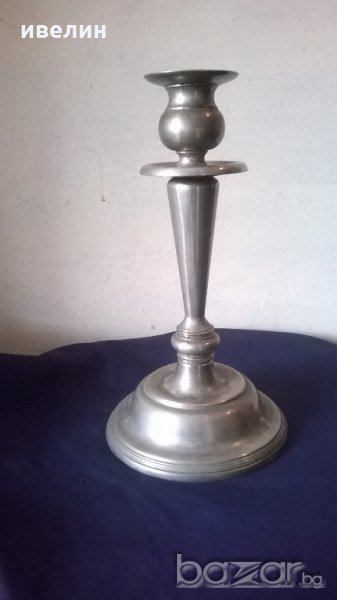стар метален свещник, снимка 1