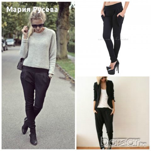 Черен панталон -размер S и M, снимка 3 - Панталони - 9728723