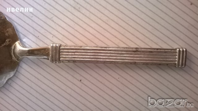 посребрена лопатка за торта, снимка 3 - Антикварни и старинни предмети - 13321530