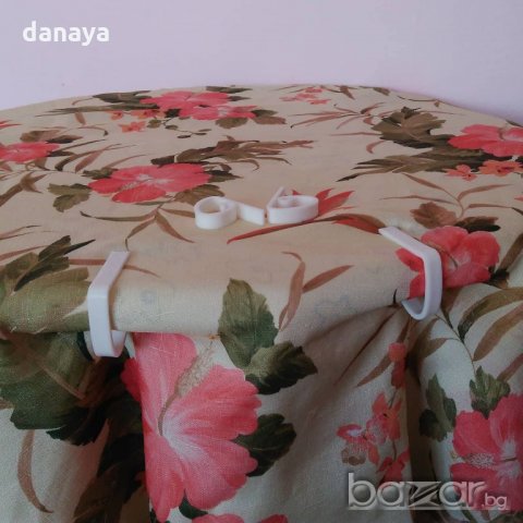 339 Бели пластмасови щипки за покривка за маса против повдигане от вятъра, снимка 11 - Други - 21296265