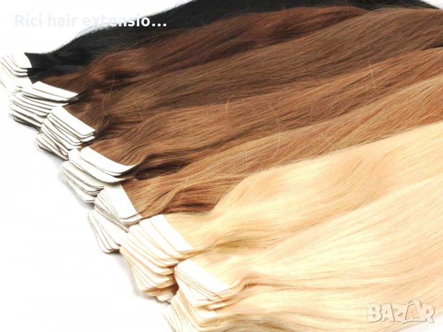 100 % Естествена коса на Стикери за трайно удължаване 50 см. в Аксесоари за  коса в гр. Пловдив - ID22303033 — Bazar.bg