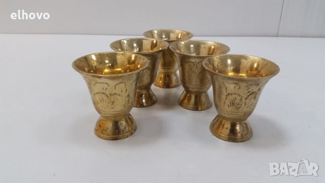 Месингови чашки 5броя