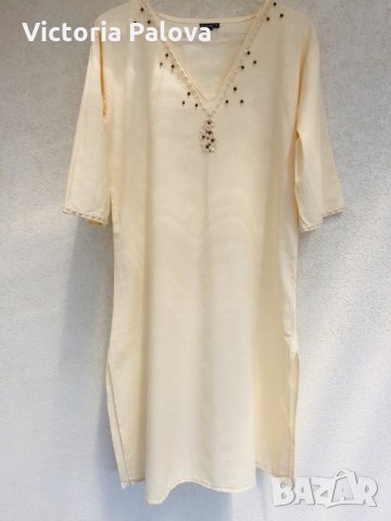 Права памучна рокля, снимка 2 - Рокли - 25949016