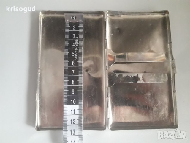 Стилна сребриста табакера с красиви арабски орнаменти / 100 мм. циг. , снимка 3 - Табакери - 25750356