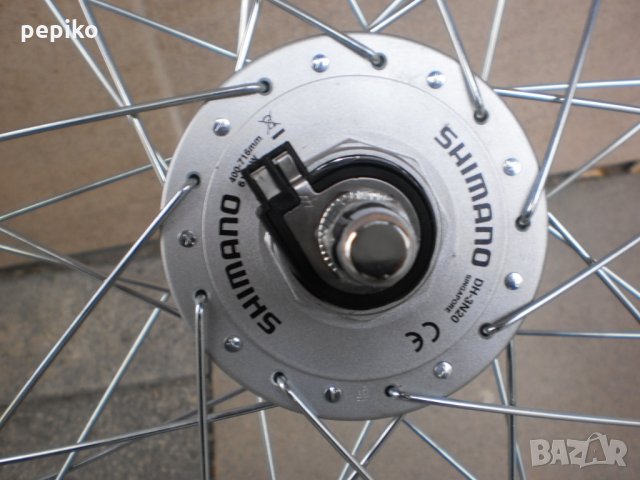 	Продавам колела внос от Германия двойностенна усилена капла с динамо главина 26 цола SHIMANO DH-3N3, снимка 5 - Части за велосипеди - 23465269