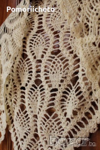 Ръчно изплетен красив шал, нов, снимка 3 - Шалове - 21357123