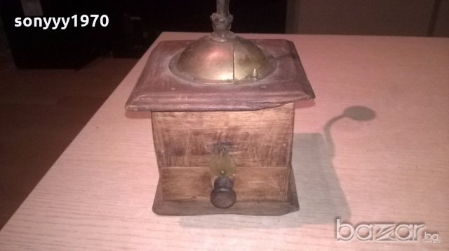 френска ретро мелница 20х14х14см-внос от франция, снимка 3 - Антикварни и старинни предмети - 19434827