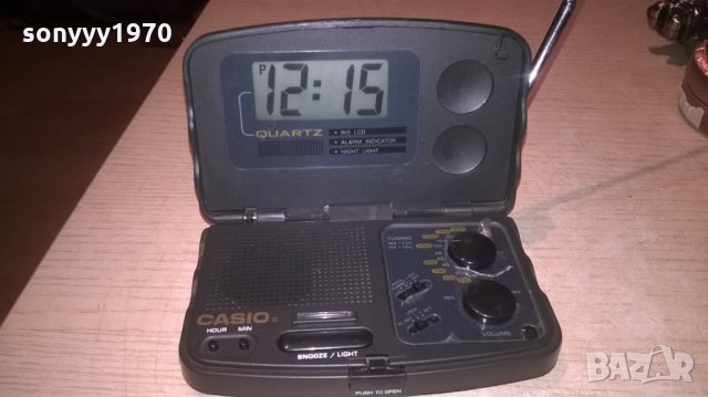 casio rt-10 clock radio-внос швеция-12х8х2.5см, снимка 2 - Радиокасетофони, транзистори - 25526674