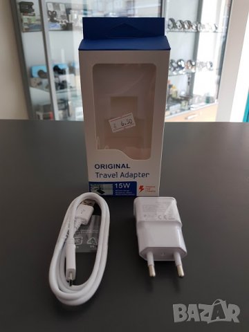 Мрежово зарядно устройство 5V/2A, 220V,1 x USB, С Micro USB кабел, Бял, снимка 4 - Оригинални зарядни - 23151194