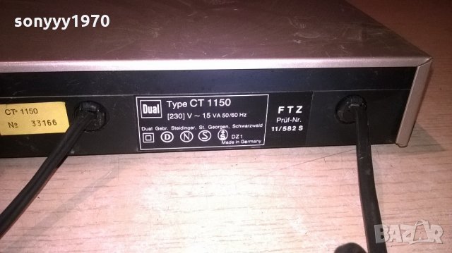 dual ct1150 tuner-made in germany-внос швеицария, снимка 12 - Ресийвъри, усилватели, смесителни пултове - 21772325